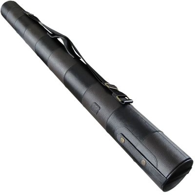 Тубус RB  11х110см -03, коричневый/черный, натуральная кожа